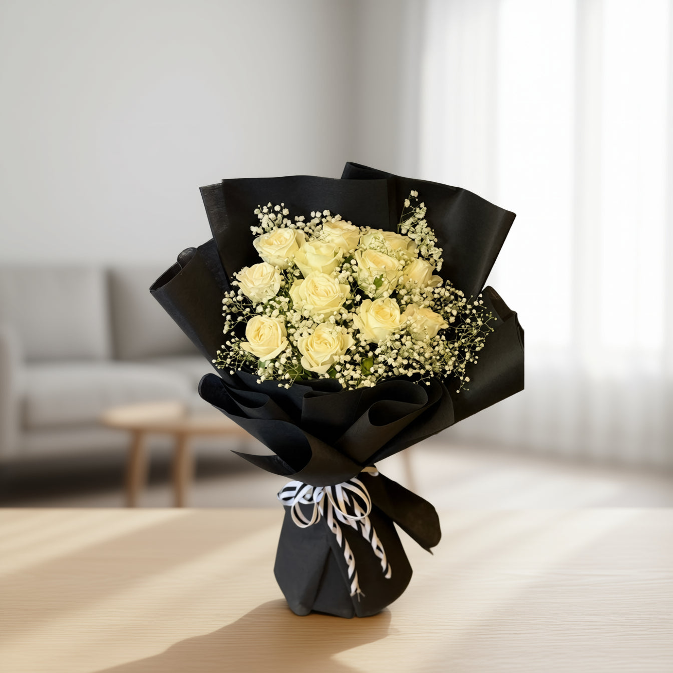 Magic White Roses Bouquet